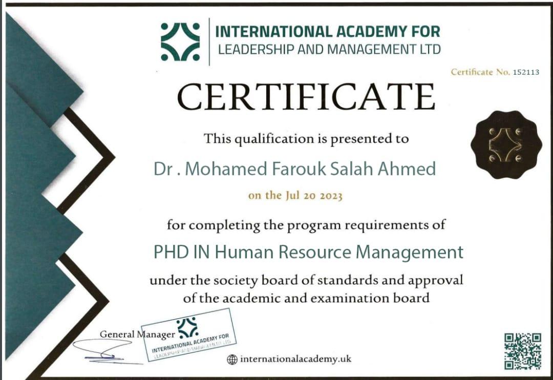 Certification